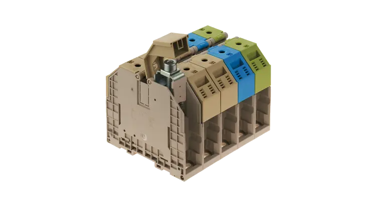Simply lays the wire into the terminal block - Without bending radius