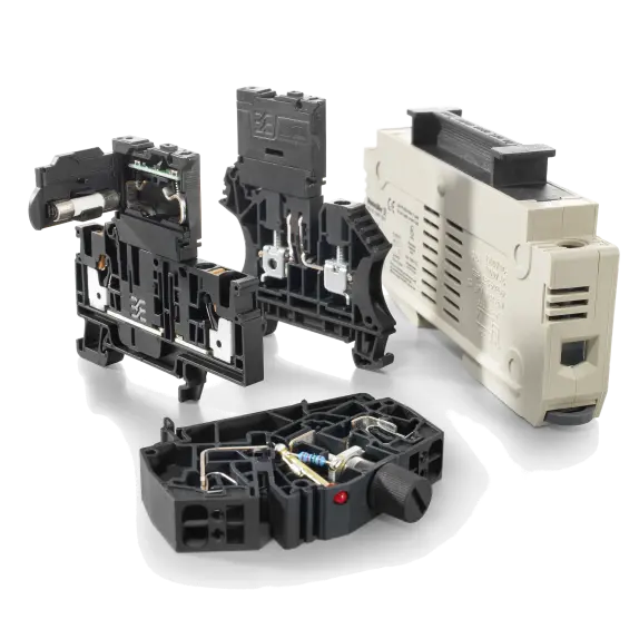Fuse terminal blocks - terminals with fuse holders for fine-wire fuses