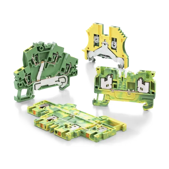 Earth terminal blocks and PE terminal blocks - Protection for humans and machines
