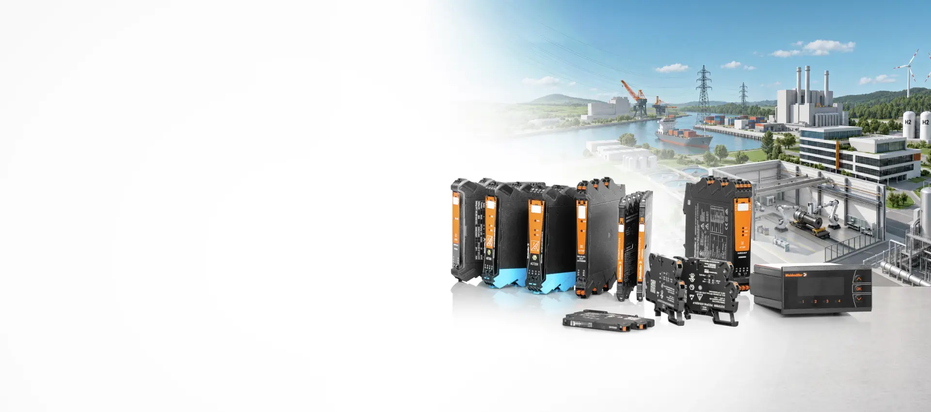 Isolating amplifiers and measuring transducers