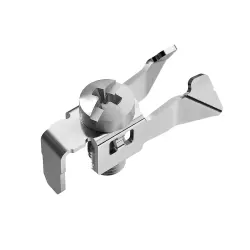 DIN rail mounting, snapper and mounting bolts for direct mounting of DIN rails