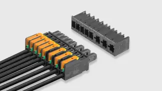 Hybrid PCB connectors