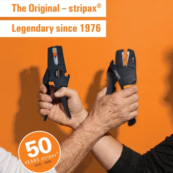 Weidmüller Group Announces: stripax® tool anniversary – stripping precision since 1976.