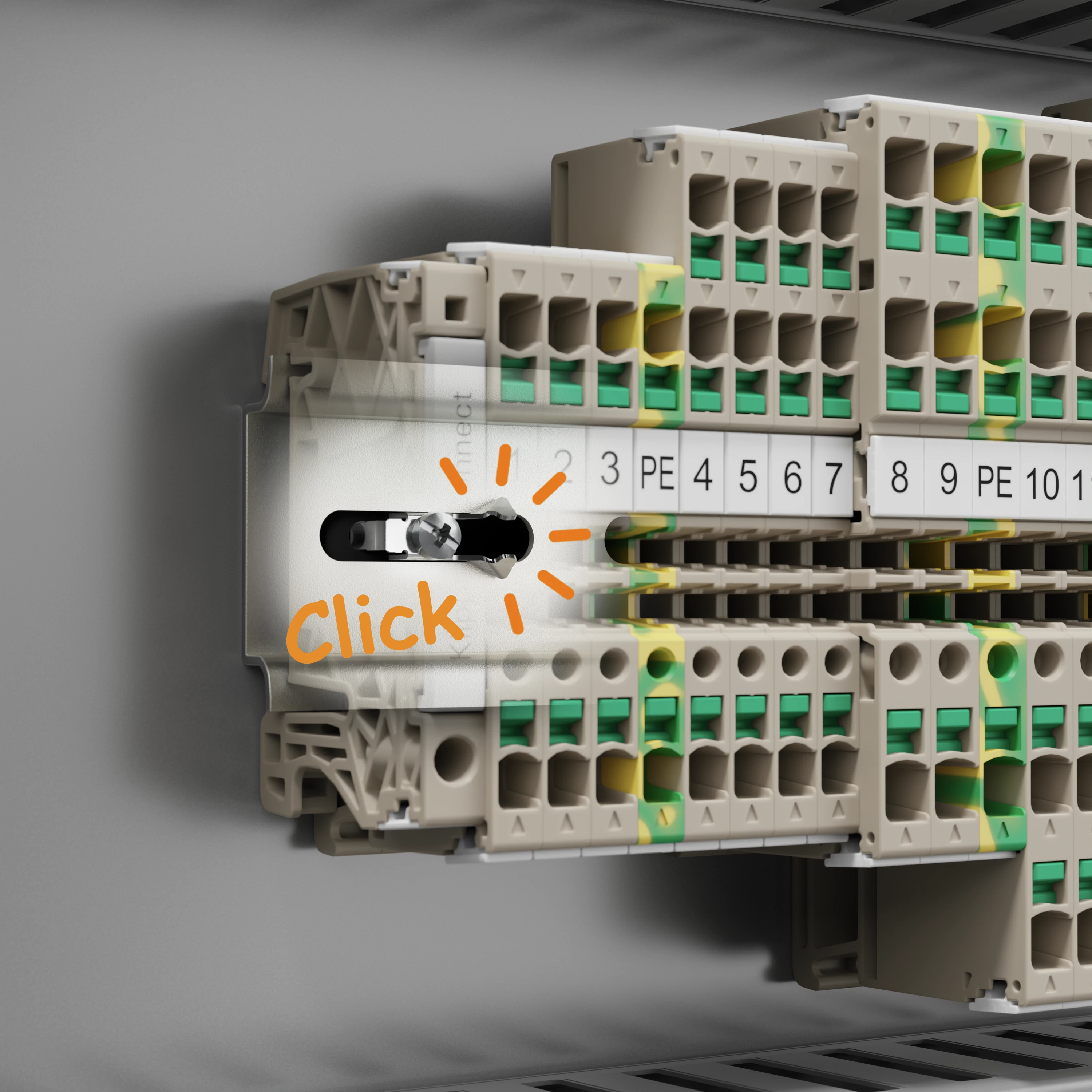 Klippon® RailSnapper: Just click fully equipped DIN rails directly on the mounting plate