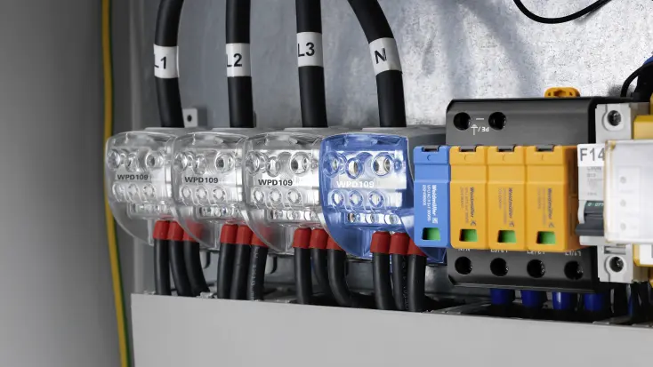 Klemmblock für die Hutschiene