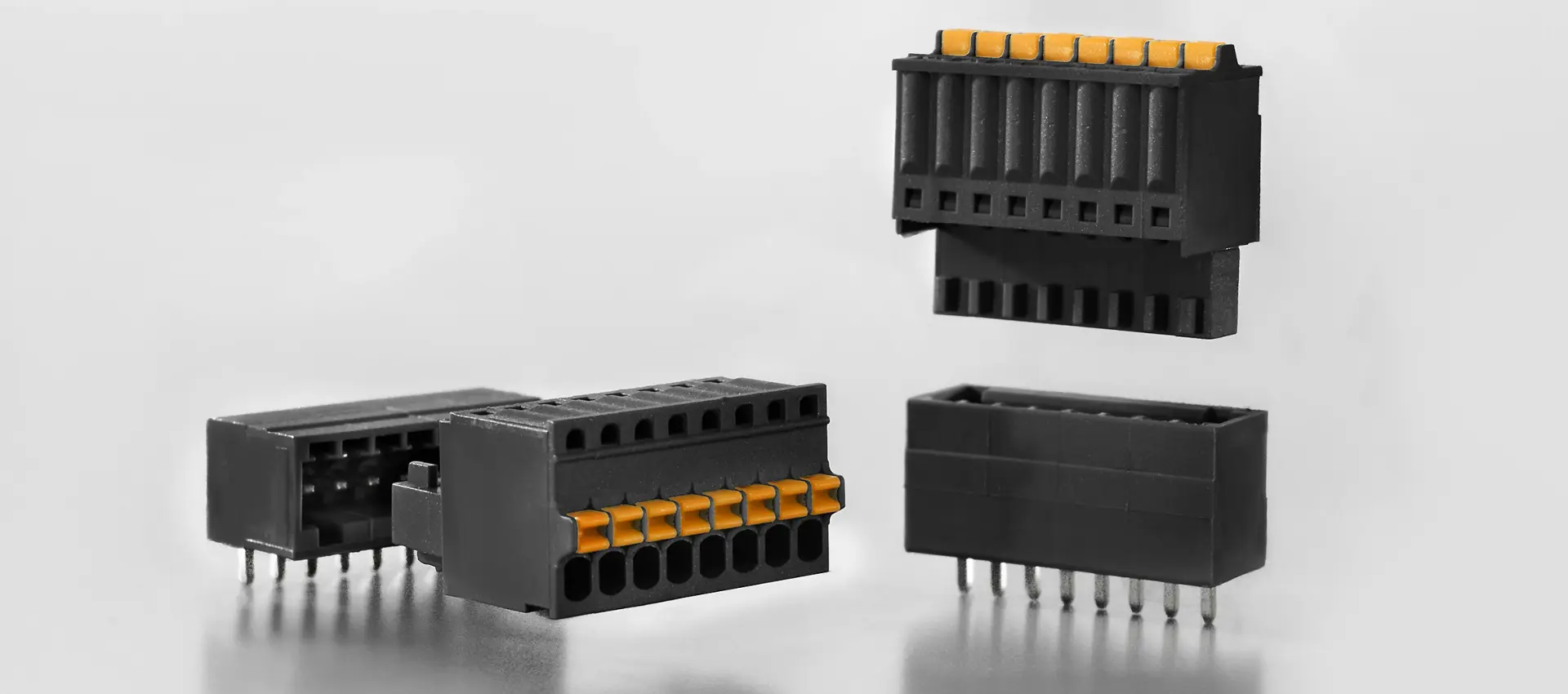 PCB konnektörleri ızgara 2,50