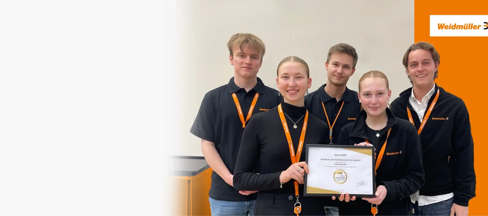 Outstanding sustainability: Weidmüller receives gold rating from EcoVadis