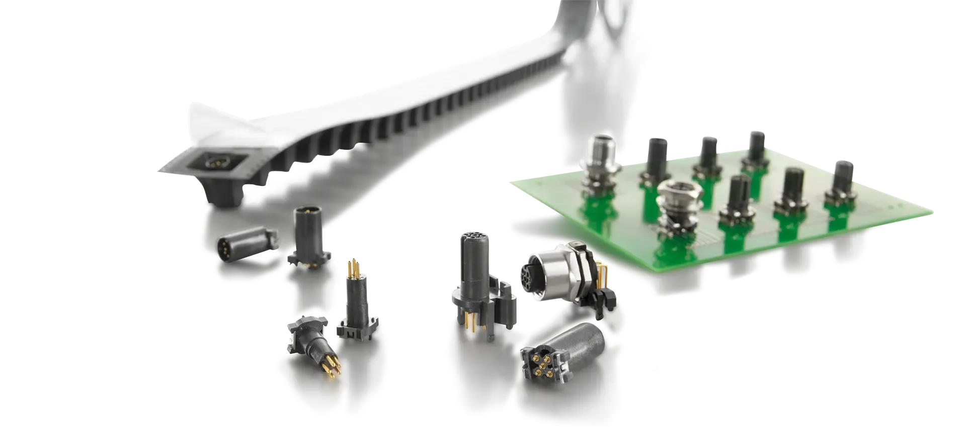 Connettori per circuito stampato M8 e M12 OMNIMATE® IP67