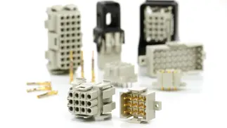 Rectangular plug-in connectors