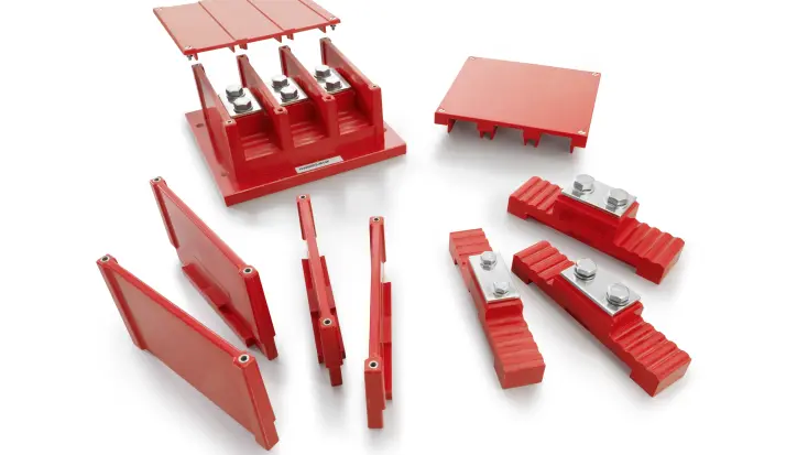 High Voltage Terminals compact and modular in sizes M8, M10 and M12
