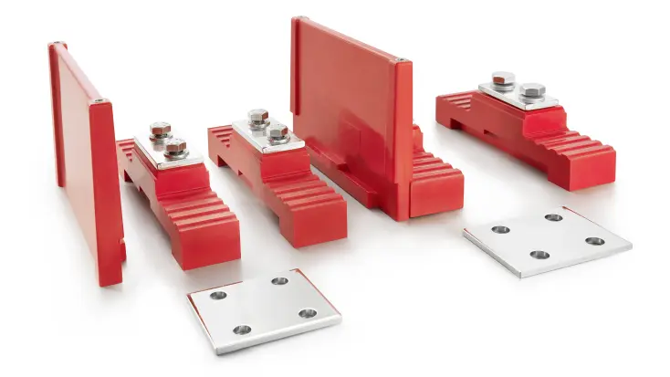 높은 파티션 및 엔드 플레이트가 있는 M8 및 M10의 HV 단자