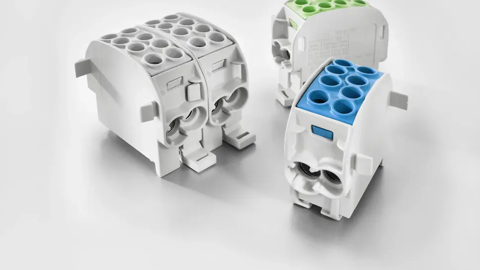 Main line branch terminal (HLAK 25 and HLAK 35) in various colors