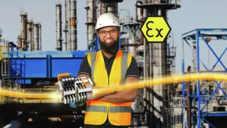 Terminal blocks in explosion protected areas