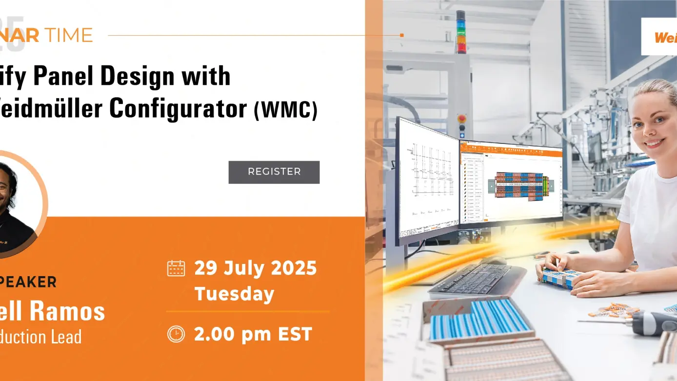 Simplify Panel Design with the Weidmüller Configurator (WMC)