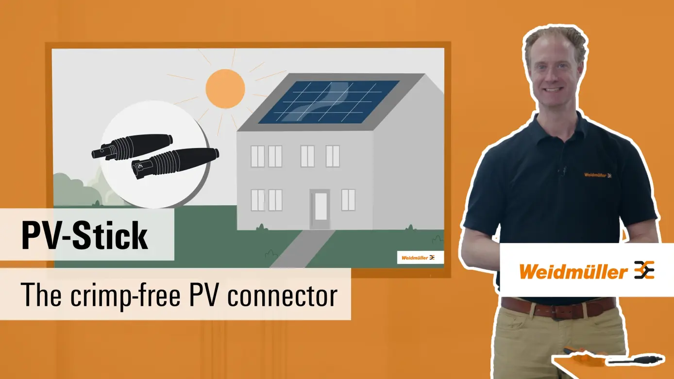 PV Stick: The crimp-free photovoltaic connector