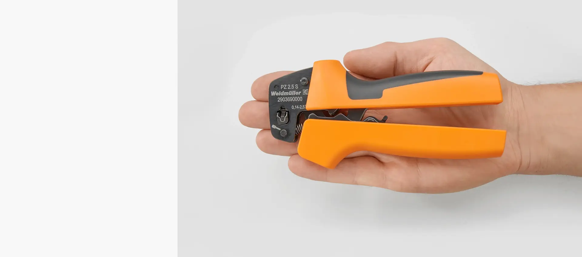 PZ 2.5 – the smallest professional crimping tool for wire end ferrules 