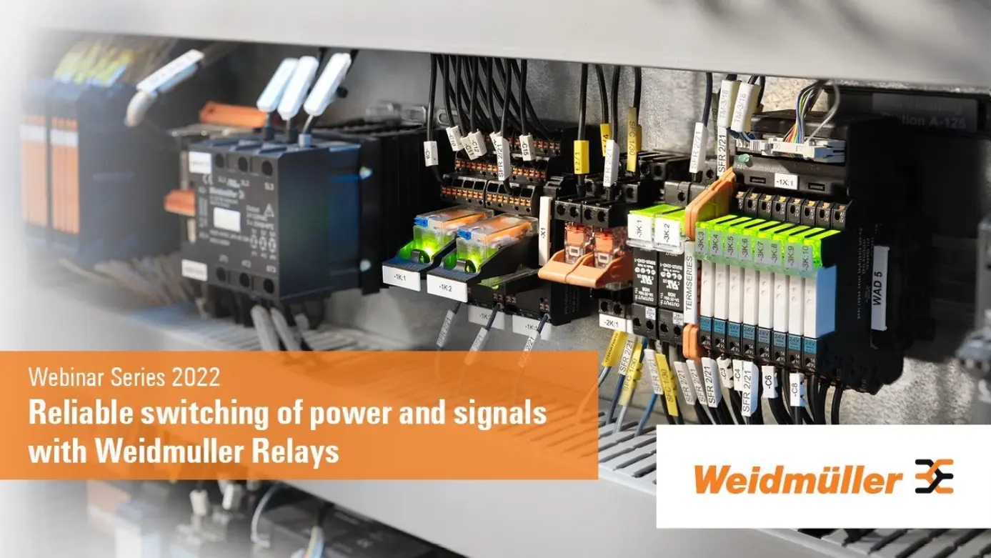 Reliable switching of power and signals with Weidmuller Relays