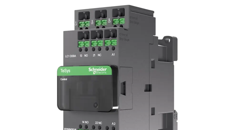Schneider Electric new product TeSys Deca contactor with SNAP IN