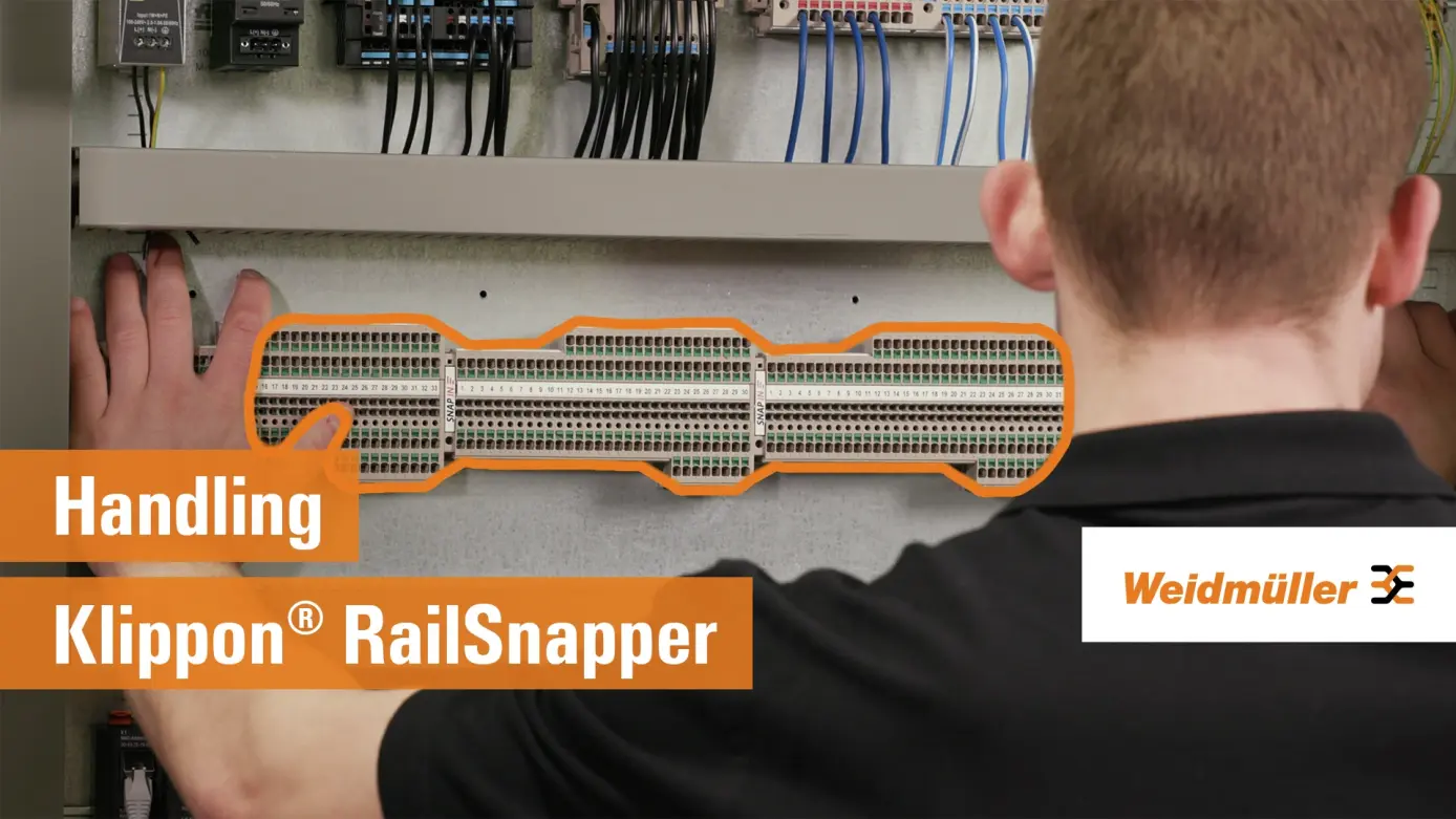 The faster way to mount: Klippon® RailSnapper vs. conventional mounting